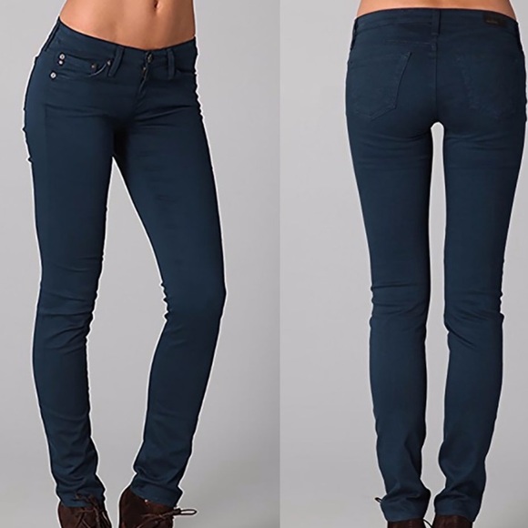 AG Adriano Goldshmied Stilt Cigarette Teal Skinny - Picture 2 of 8